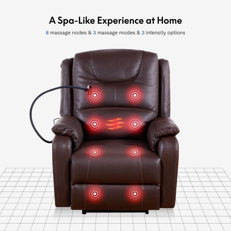 XDZ71 Power Zero Gravity Recliner w/ Massage & Heat & Phone Holder